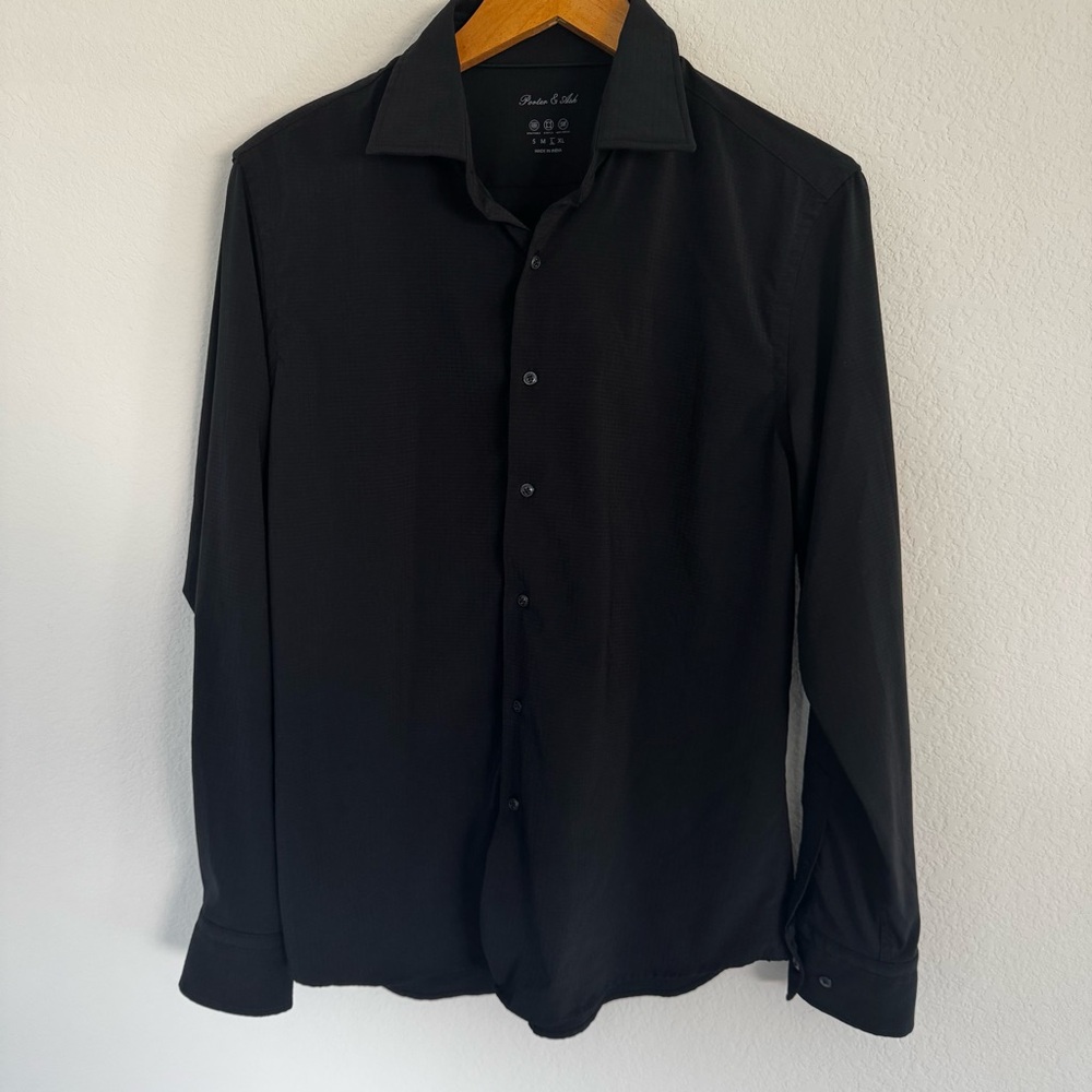 Porter & Ash Performance Breatheable Long Sleeve Button Down Size Large